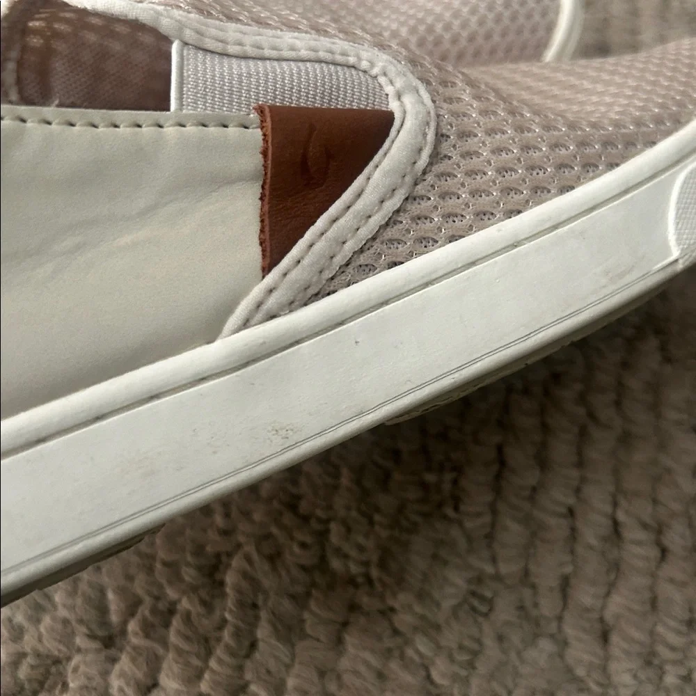OLUKAI Slip-On Mesh Sneakers in Light Beige - Picture 11 of 13